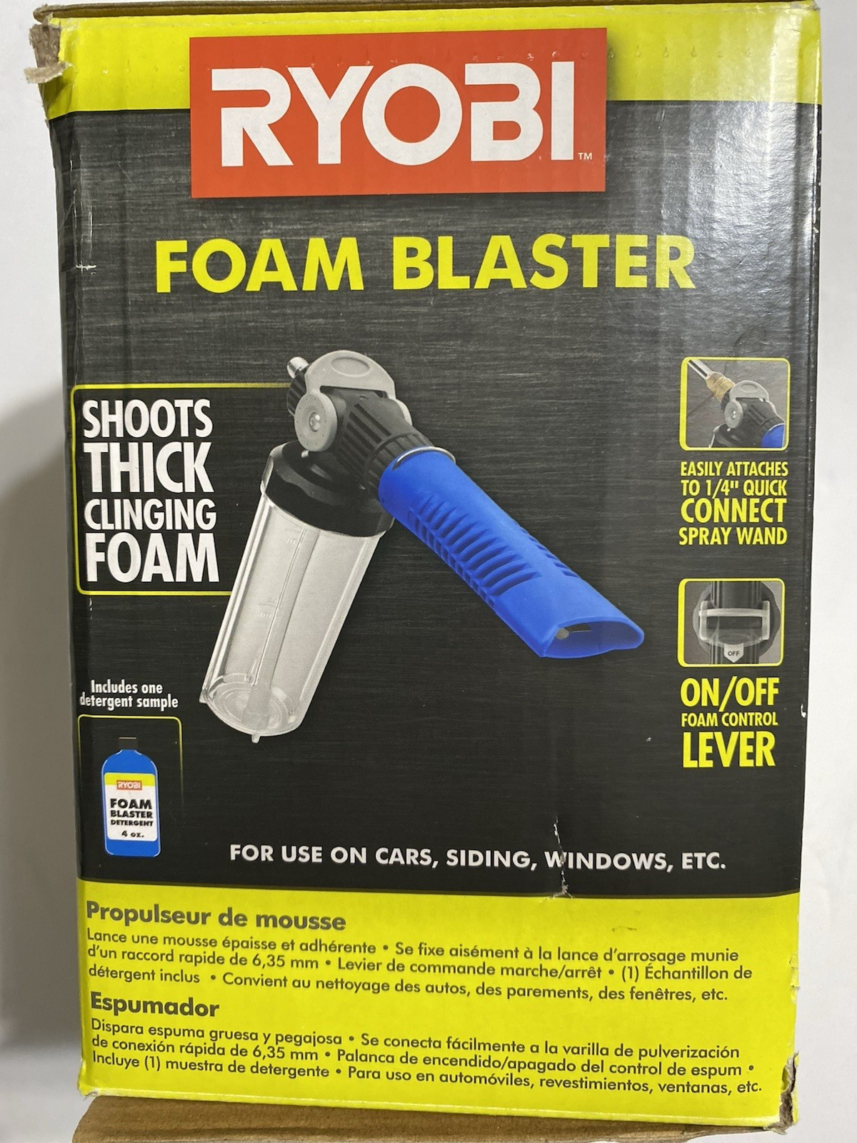 RYOBI Foam Blaster Attachment for Pressure Washers.