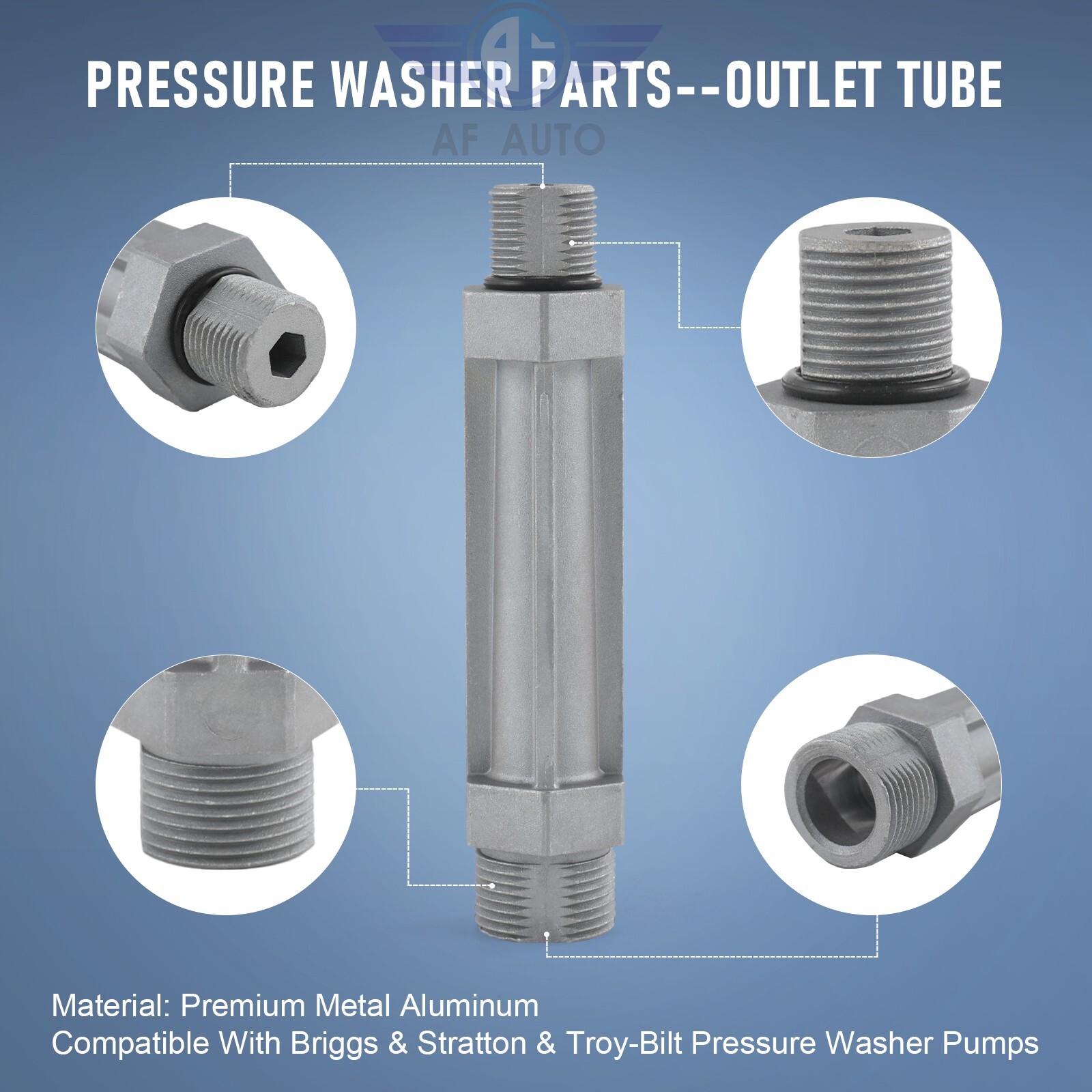 Power Pressure Washer Pump WATER OUTLET TUBE For 190589GS 190634GS 201497GS