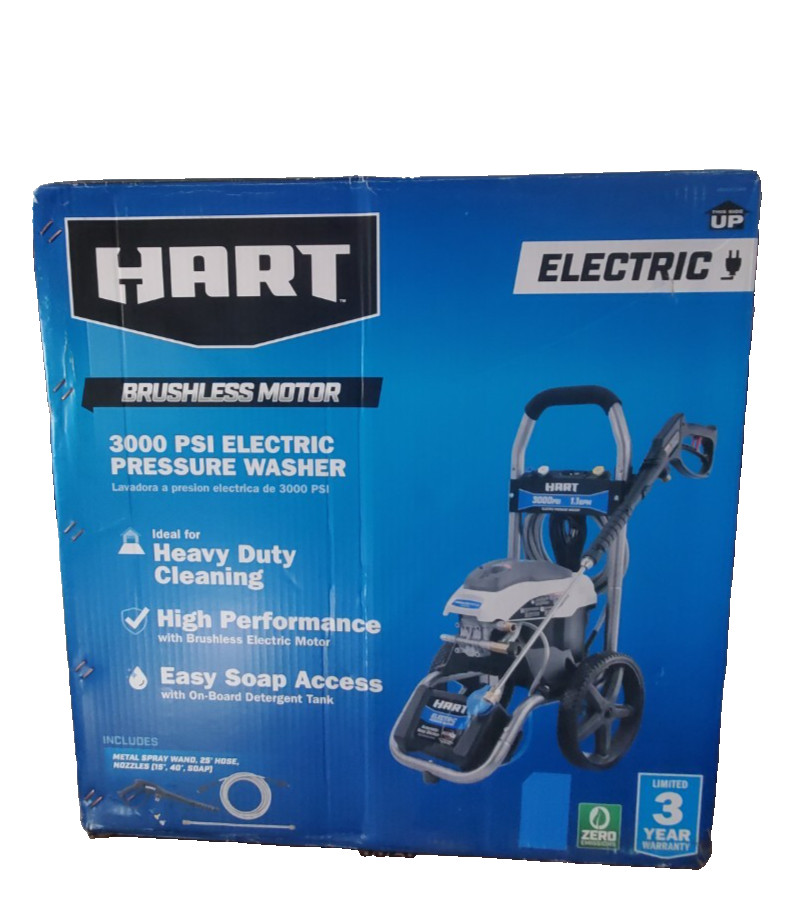 Hart HW143011VNM 3000PSI 1.1 GPM Cold Water Electric Pressure Washer