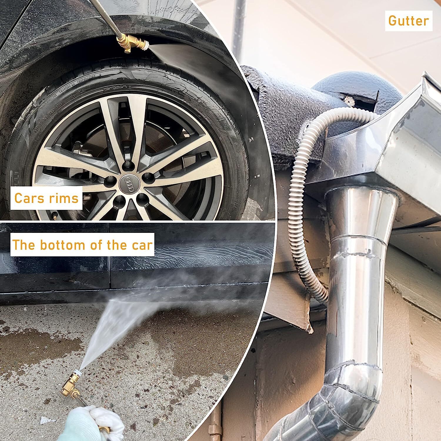 Pressure Washer Extension Wand Upgrade Power Washer Lance with Spray Nozzle Tips