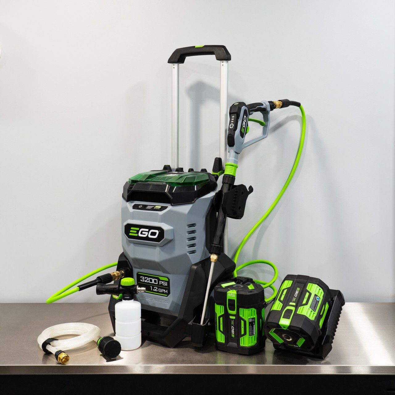 EGO Power+ 3200 PSI Cordless Pressure Washer | Kit With 2x 6.0 Ah Batteries