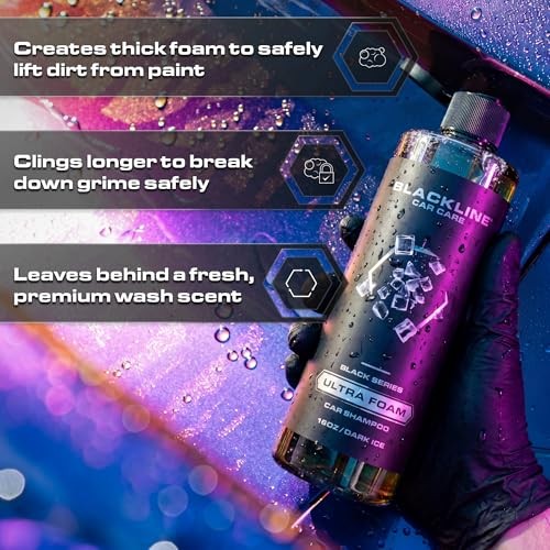 16 Fl Oz Automotive Foaming Car Shampoo – Dark Ice – Pack of 1