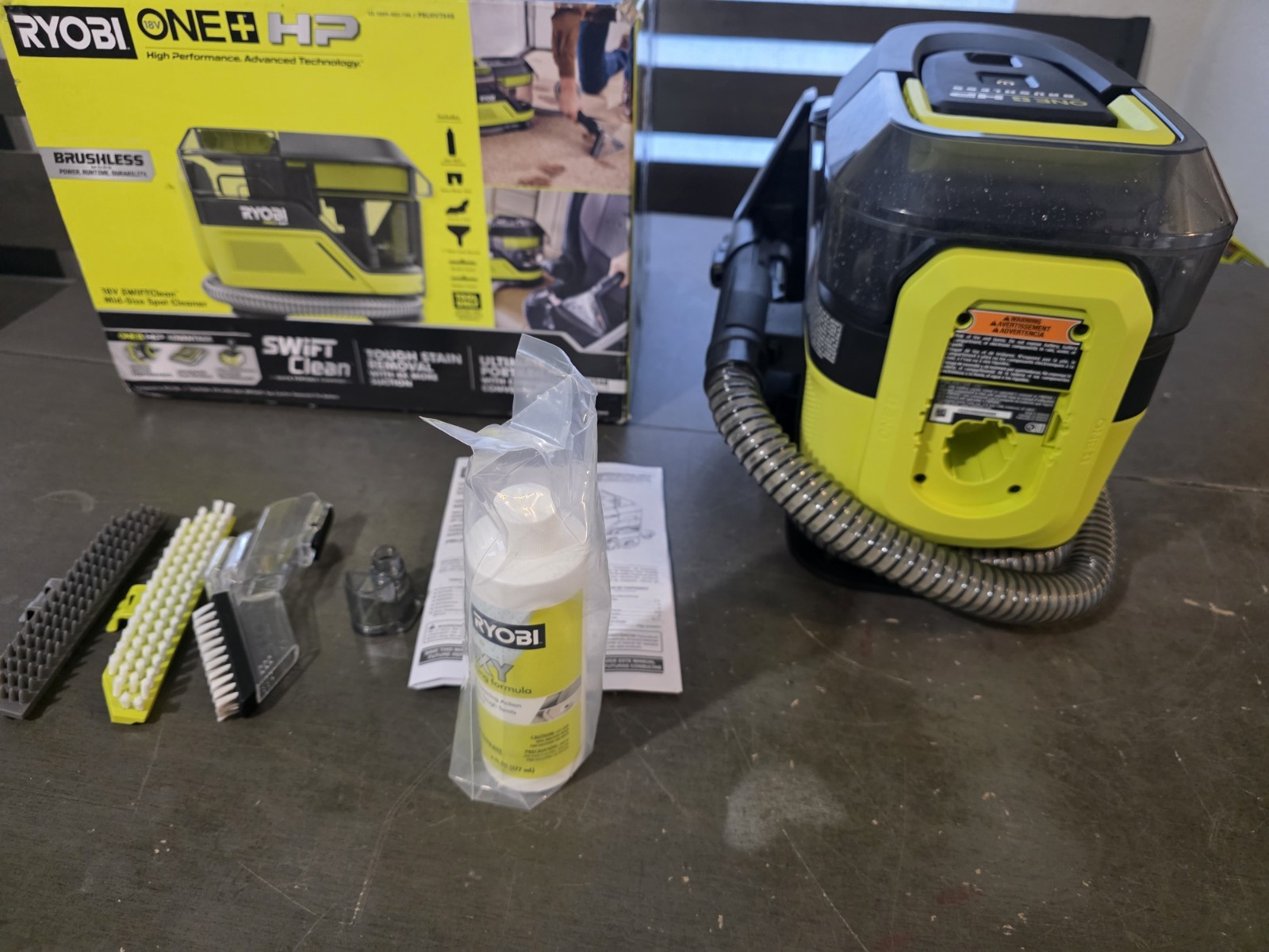 RYOBI HP 18V Brushless Cordless SWIFTClean Mid-Size Spot Cleaner (Tool Only)