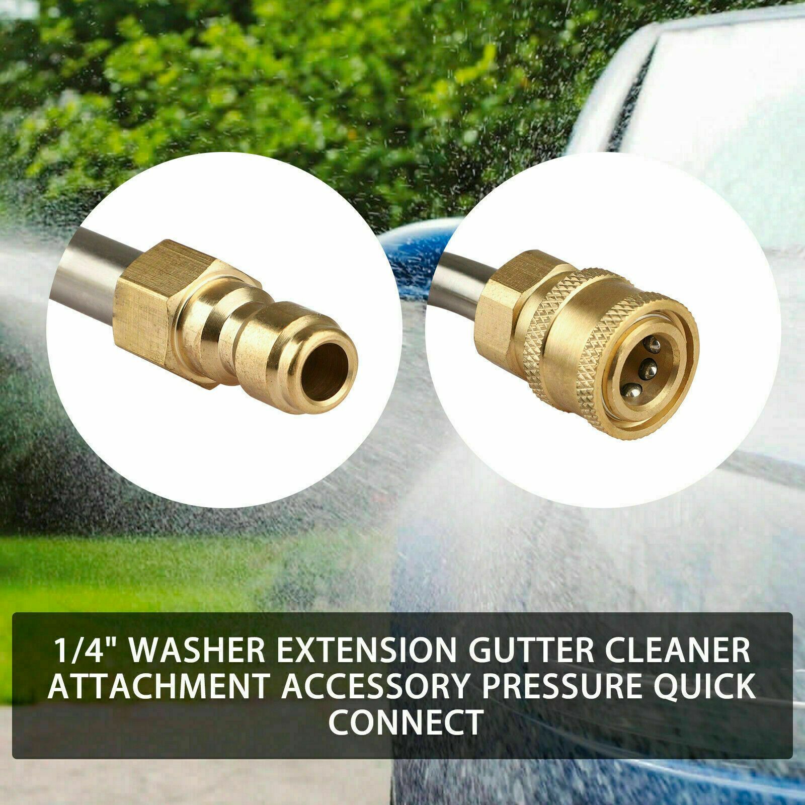 Pressure Washer Extension Wand Quick Connect Washer Lance Gutter Cleaning Tools