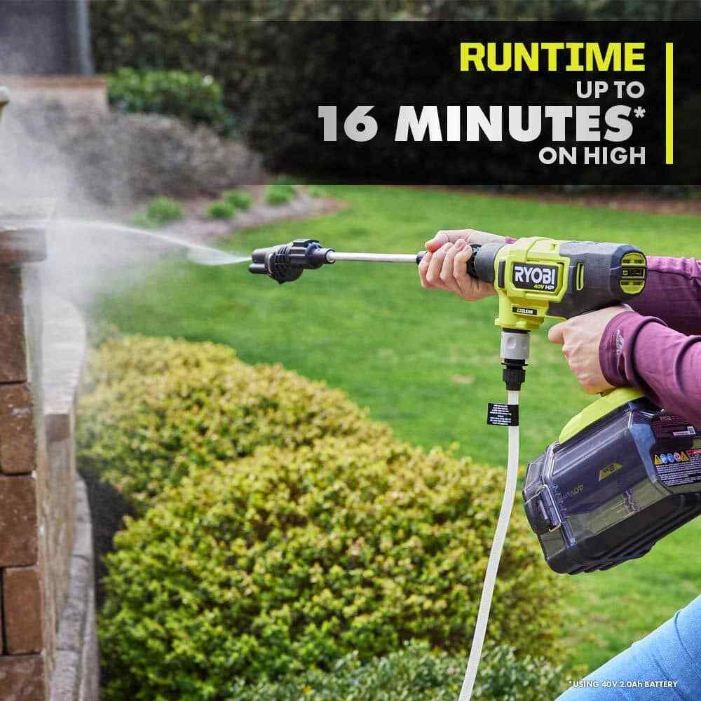 RYOBI 40V HP Brushless 600 PSI 0.7 GPM Cold Water Power Cleaner (Tool-Only)