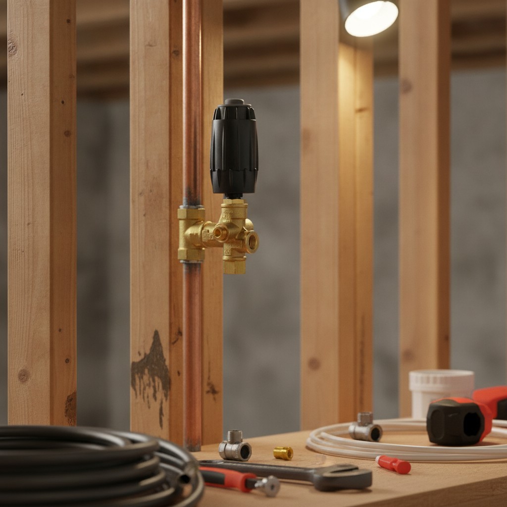 Robust 4500 PSI Unloader Valve VRT3-310 with Brass Construction and Flow Control