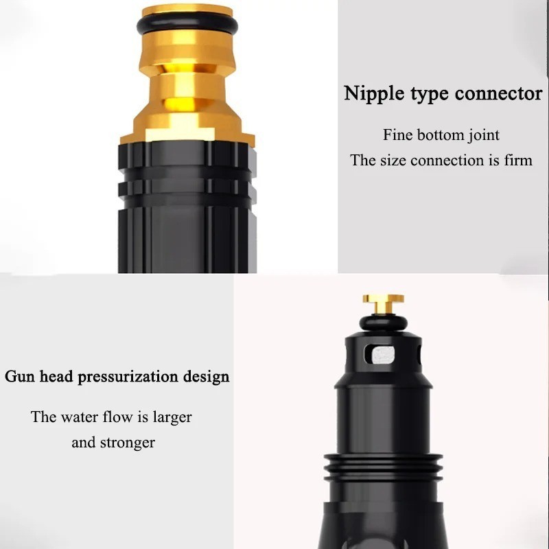 Larnto High Pressure Hose Nozzle Water Gun for Car Wash Garden Pressure Booster