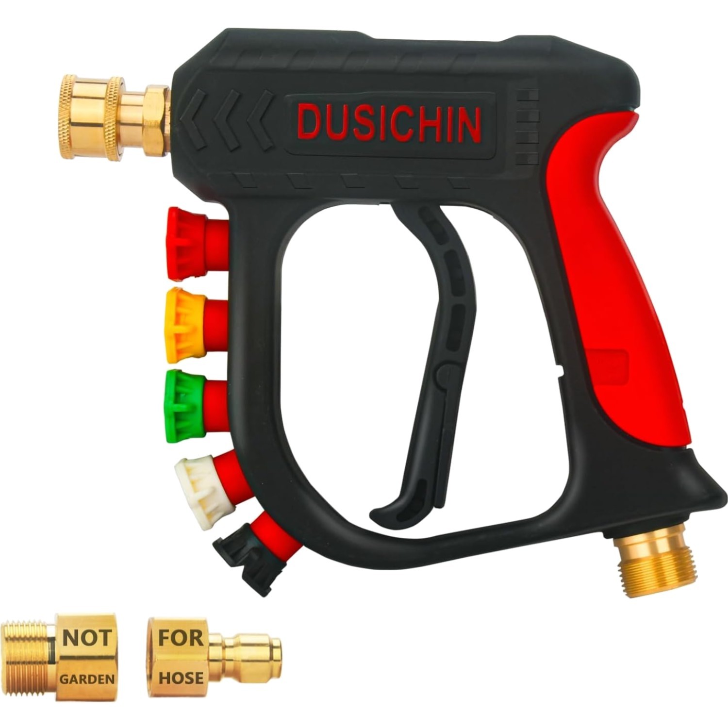 Durable Brass Pressure Washer Wand with 5 Nozzle Options for Ultimate Clean