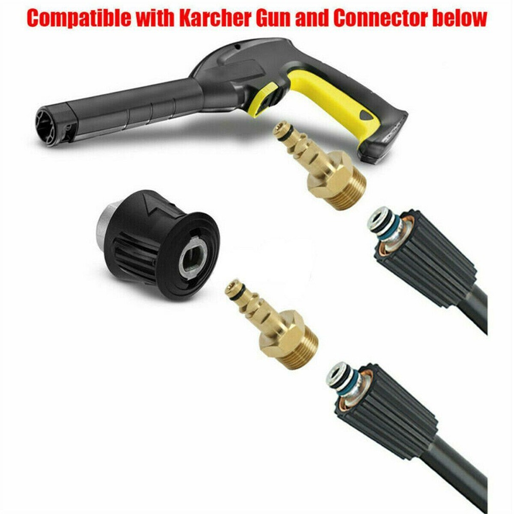 Replace Adapter High Pressure Washer Hose Pipe Quick Connector Convert Kits