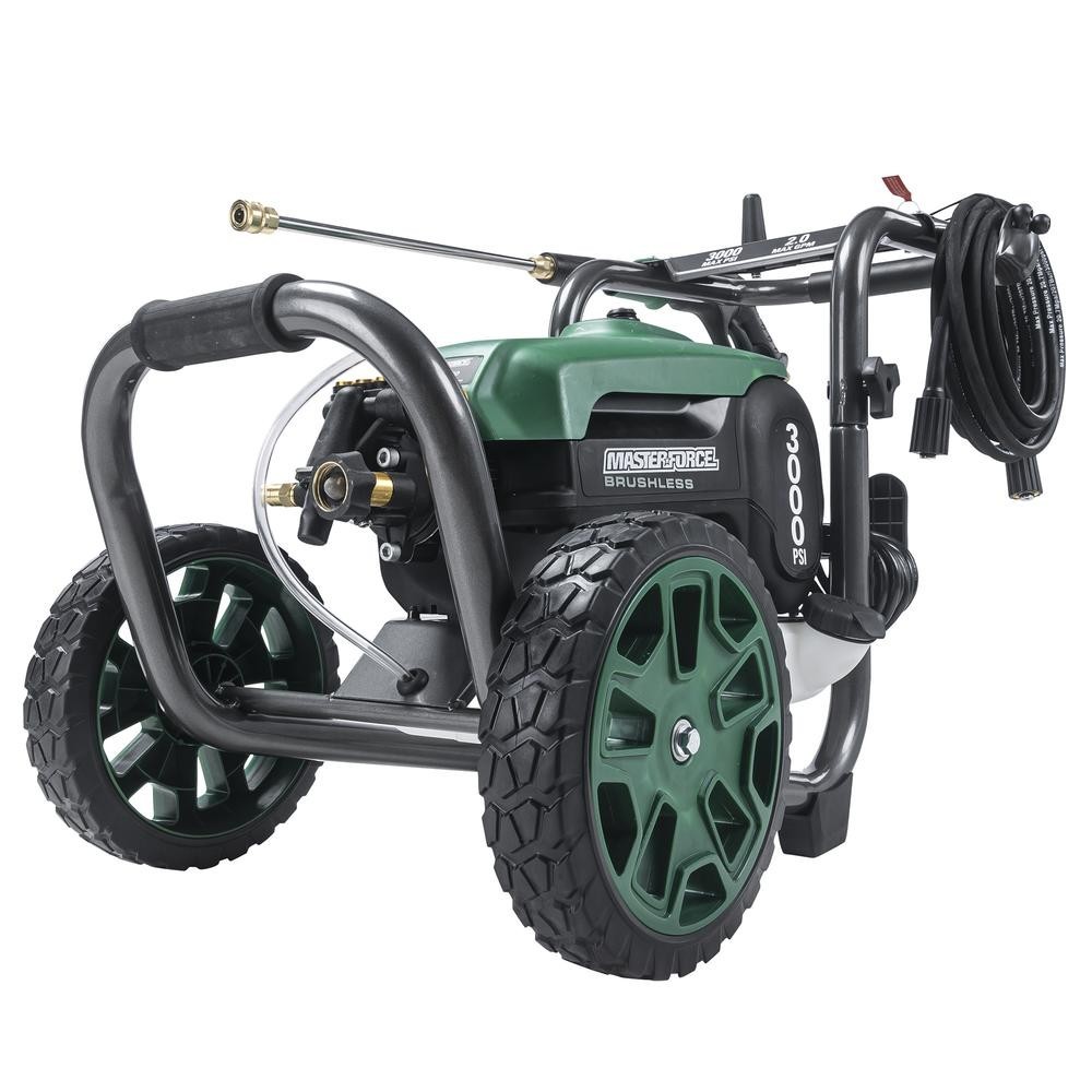 3000PSI 2.0 Max GPM 14 Amp Corded Electric Pressure Washer Wheelbarrow Cleaner
