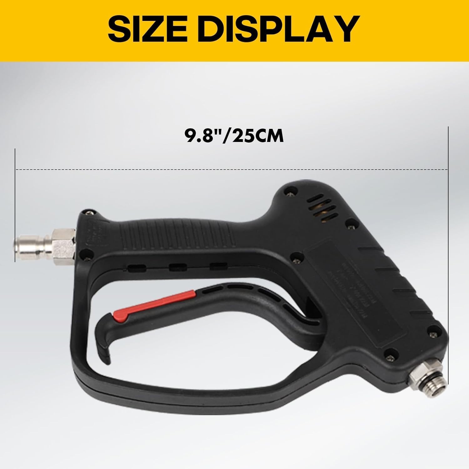8 GPM High-Performance Pressure Washer Gun with Adapters and Soap Dispenser