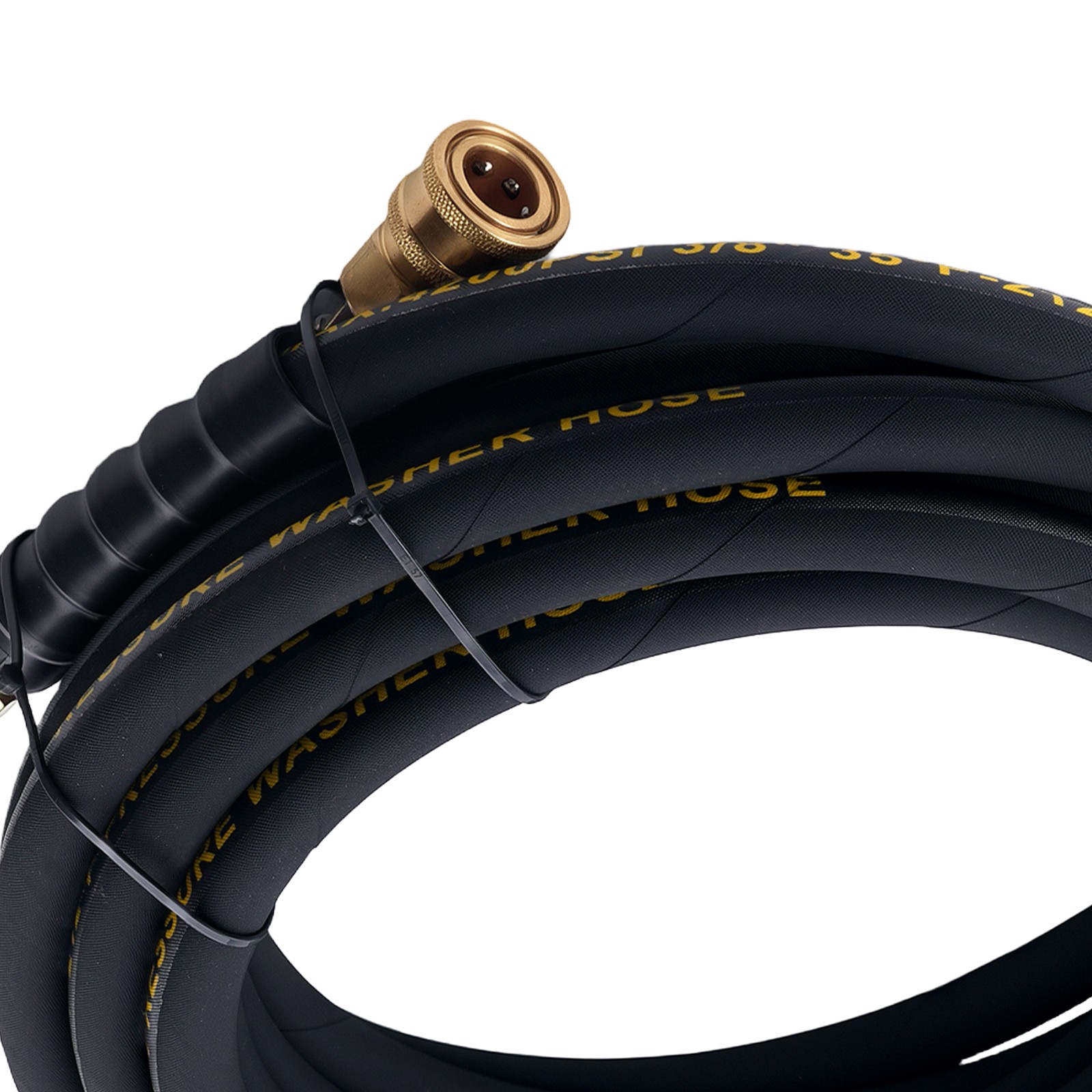 25ft Pressure Washer Hose 3/8″ 4200PSI w/ M22-14mm to 3/8″ Quick Connect Coupler