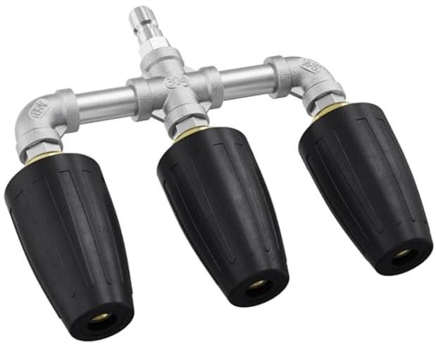 Black Triple Turbo Nozzle Pressure Washer – 3-in-1 Power Washer