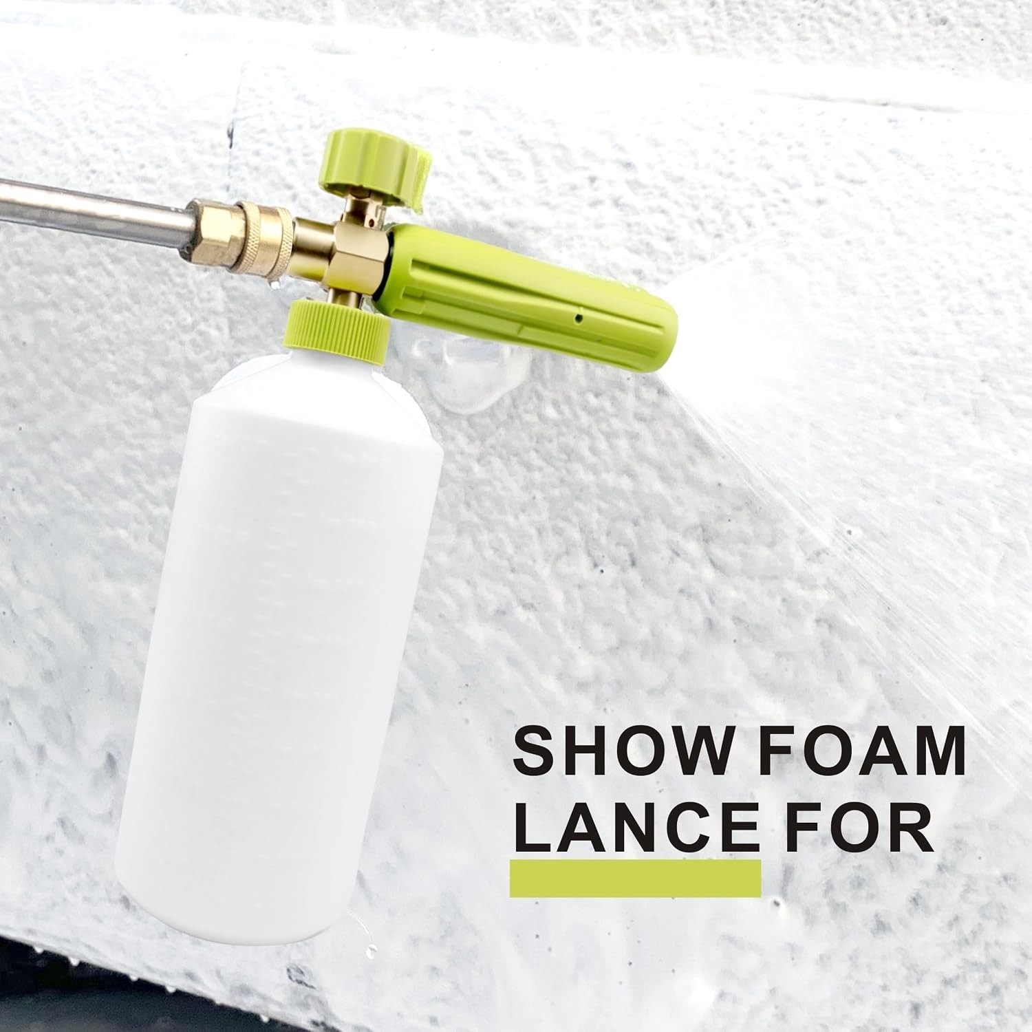 Foam Cannon 1 L Bottle Car Wash Snow Foam Lance with 1/4″ Quick Connector Pre…