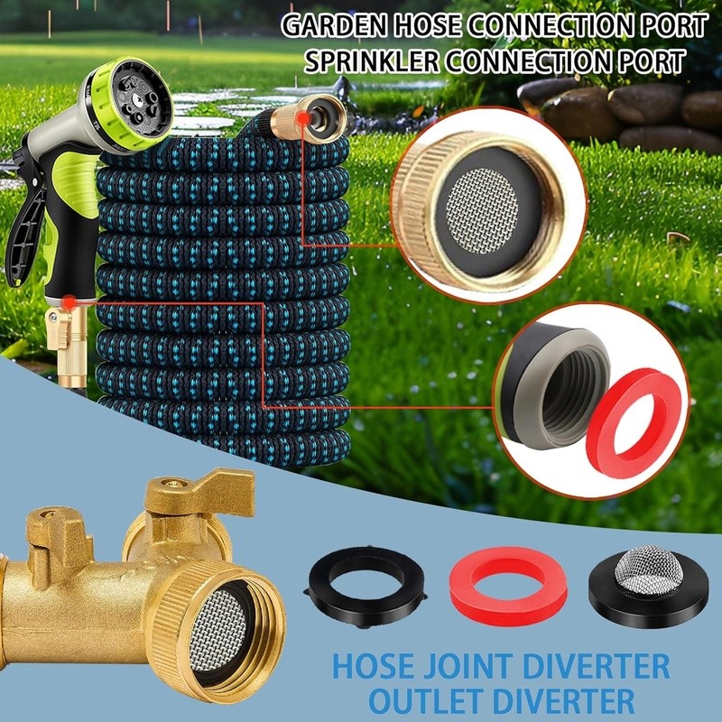 Universal Filter Hose Washers Kit Garden Hose Bath Faucet Washing Machine New