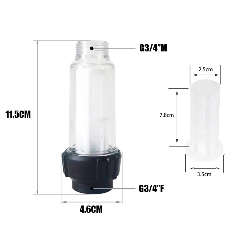 10PCS Karcher K2K7 G 3/4” Universal Water Filter – High Pressure Washer Replacem