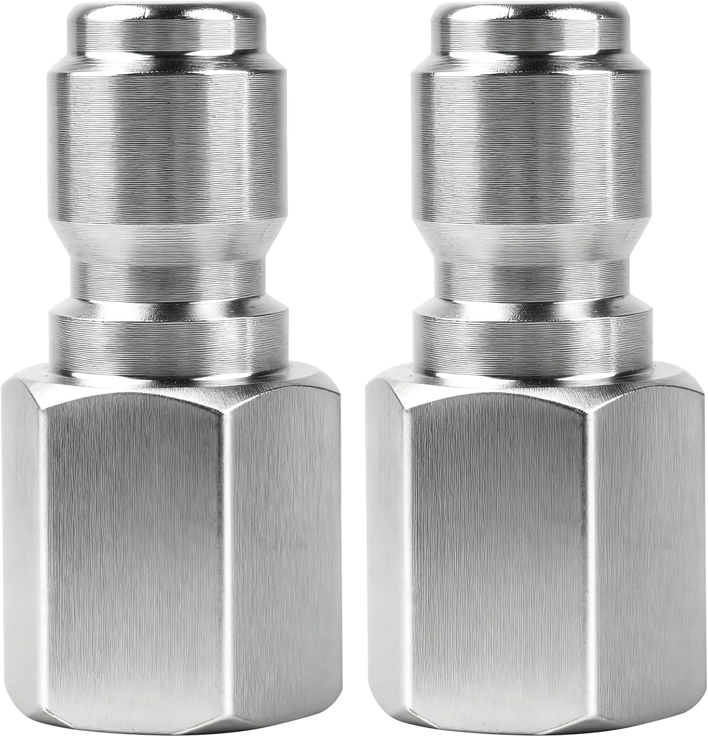 2Pcs Pressure Washer Coupler – Stainless Steel 1/4″ or 3/8″ Male Quick Connect P