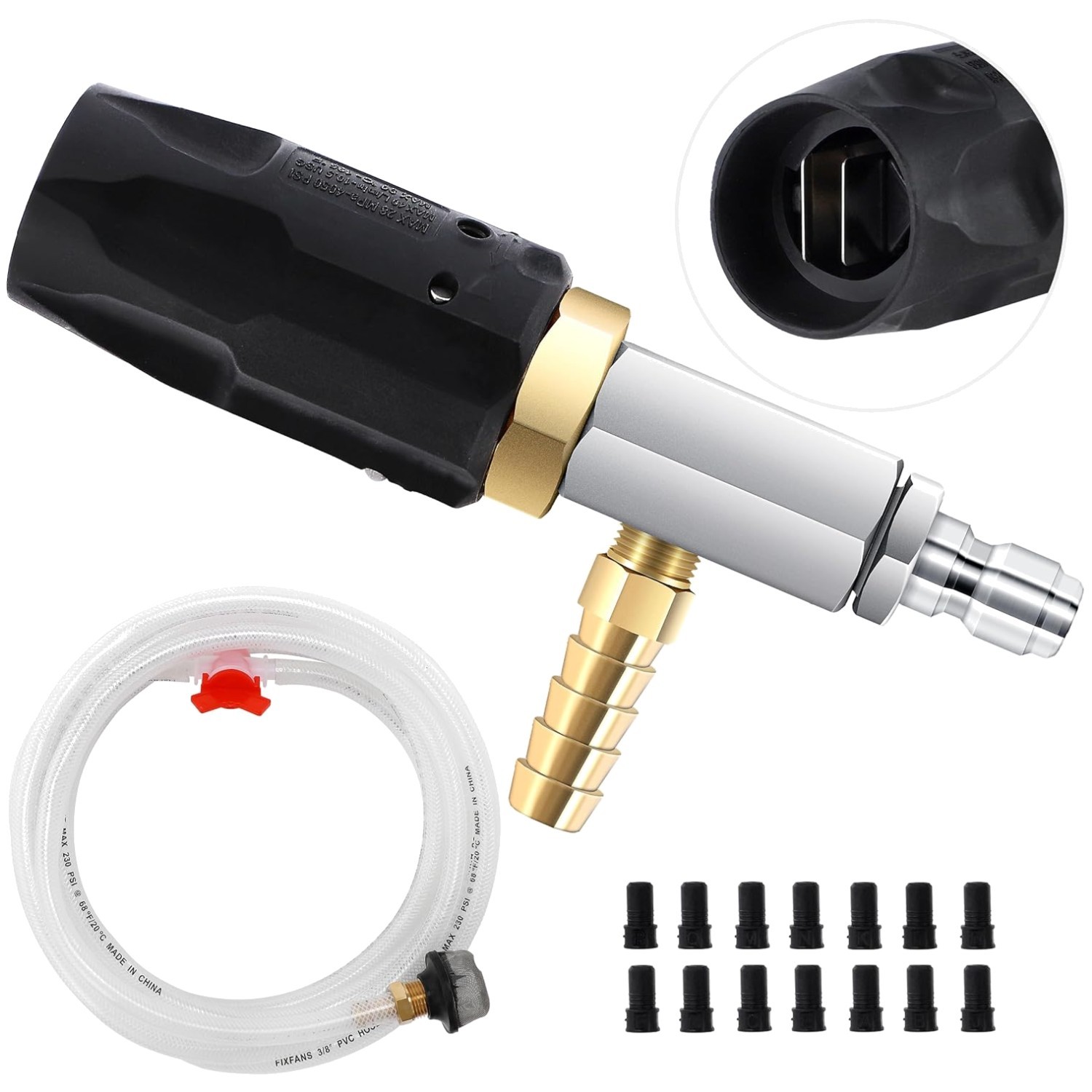 Long Range Chemical Injector Kit for Pressure Washer