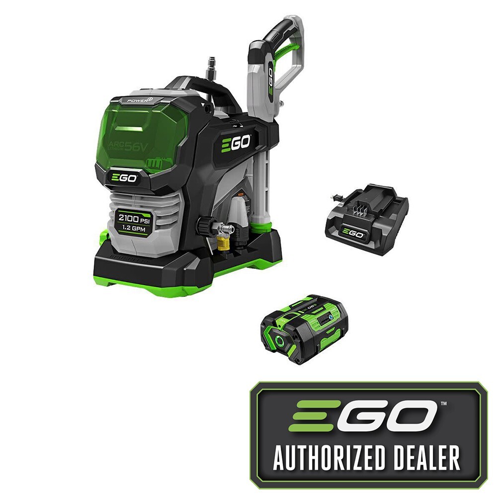 EGO Power+ HPW2105 2100 PSI Compact Cordless Pressure Washer w/ 6.0 Ah Battery