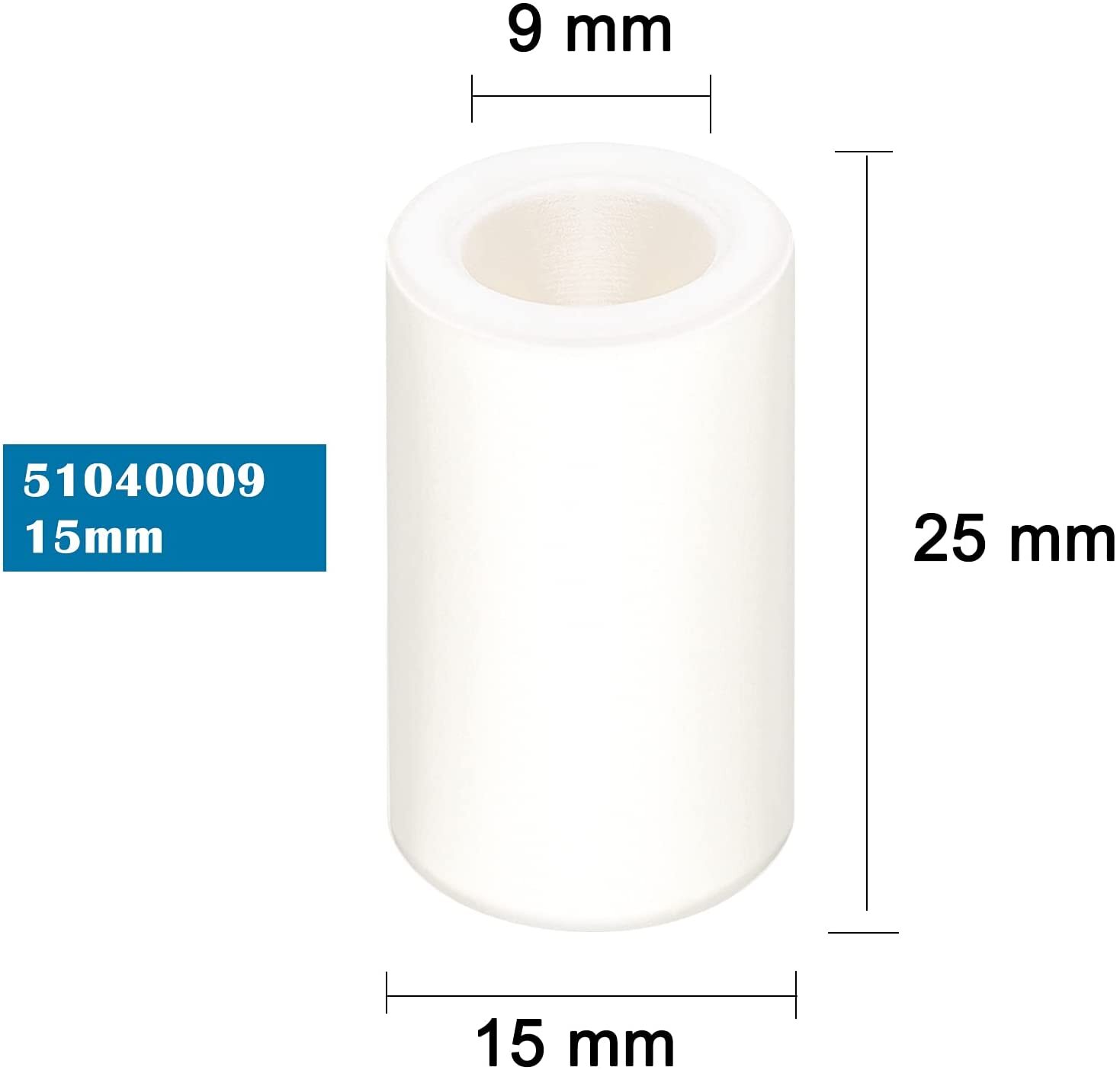 3pcs General Pump Piston Ceramic 51040009 For TP Pumps General Pump (15x25x9 mm)