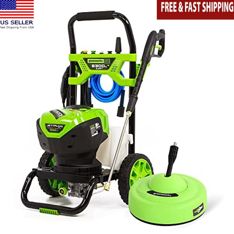 2300 PSI Electric Pressure Washer W/ 11 InSurface Cleaner Driveways Patios New