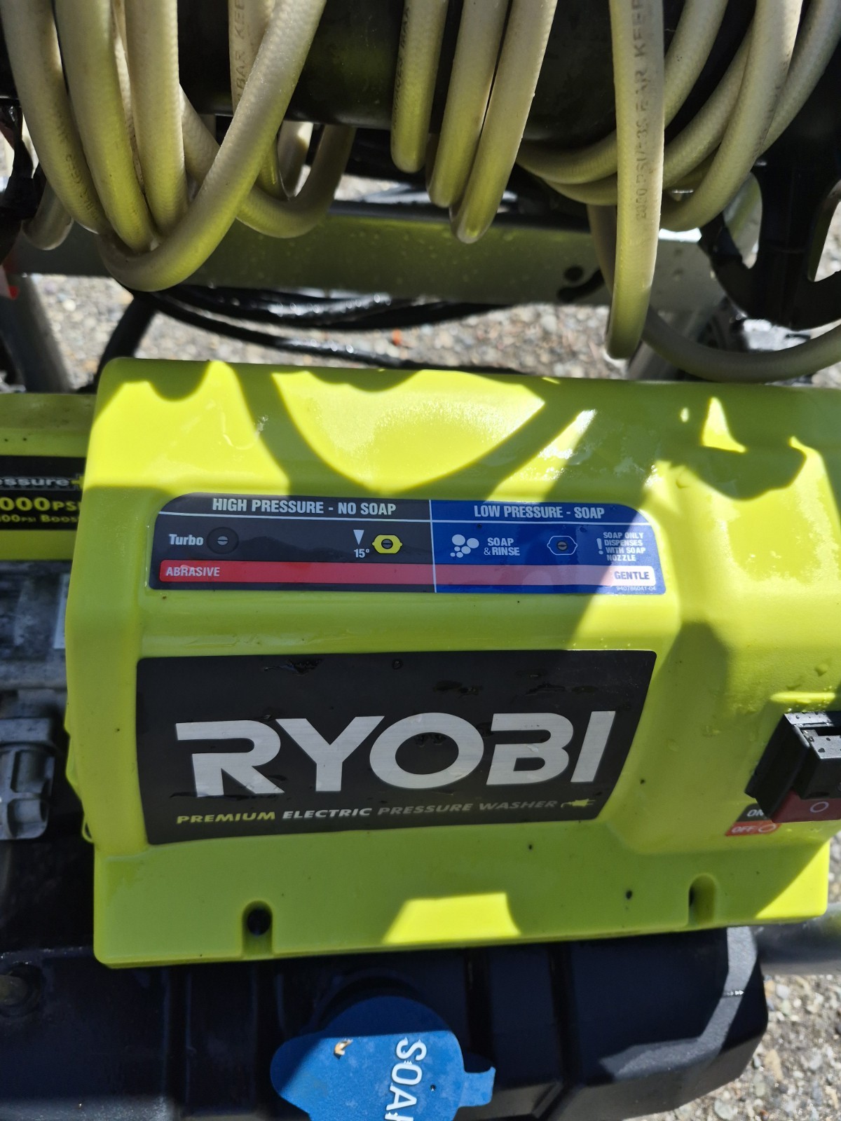 Ryobi 2000 PSI 1.2 GPM Corded Electric Pressure Washer w/ Hose Spray Gun