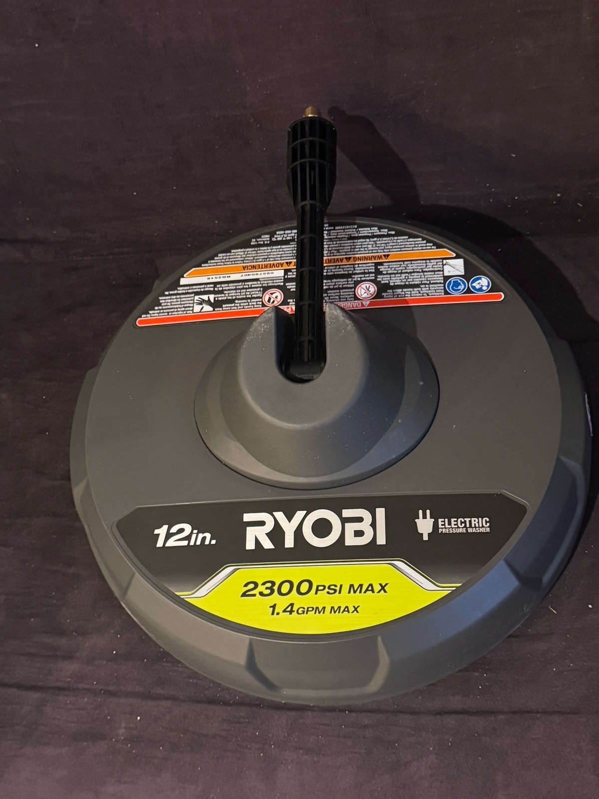 RYOBI 12 in. 2,300 PSI Electric Pressure Washers Surface Cleaner — RY31012
