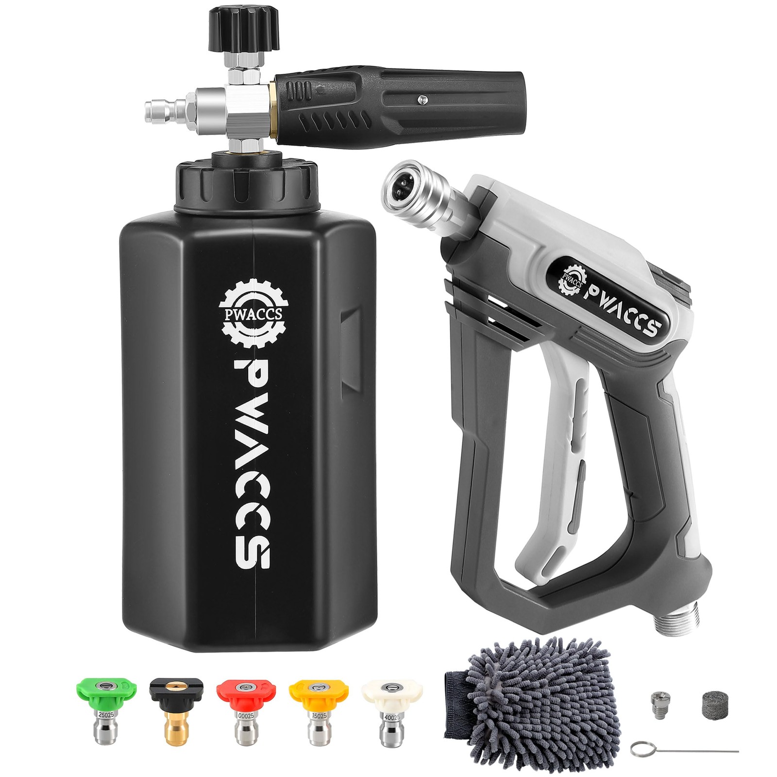 Pressure Washer Foam Cannon Gun, Short Power Washer Wand, 1.5 Liter
