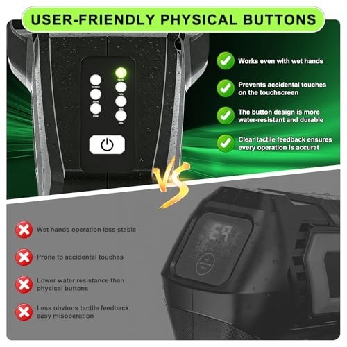 Portable Cordless Handheld Washer – 3 Modes, 23FT Hose & 6-in-1 Nozzle for Car,