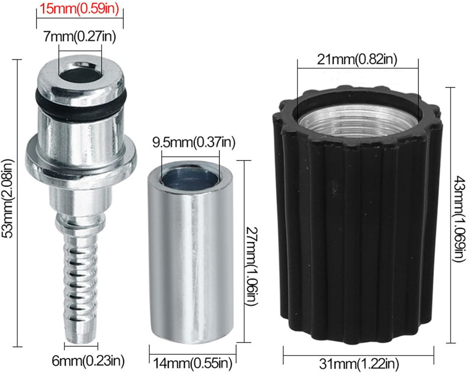 High Pressure Washer Hose Repair Kit, Hose Washers Insert Fittings Car Washer Wa