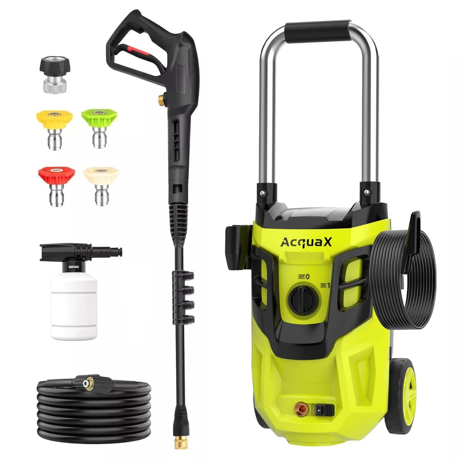 Electric Pressure Washer 4300 PSI Max 2.8 GPM Electric Power Washer With Wheels