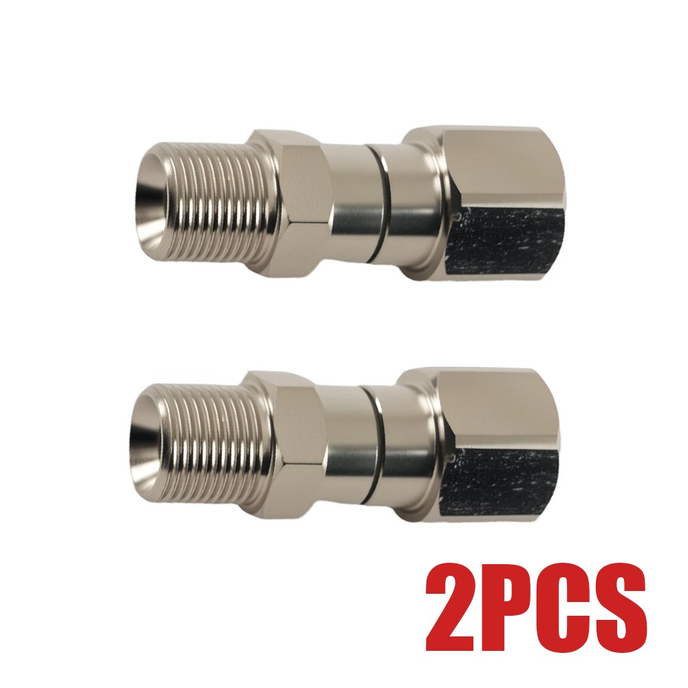 2x Pressure Washer Swivel Fitting, 3/8″ NPT Thread Fittings, 3/8” Male to Female