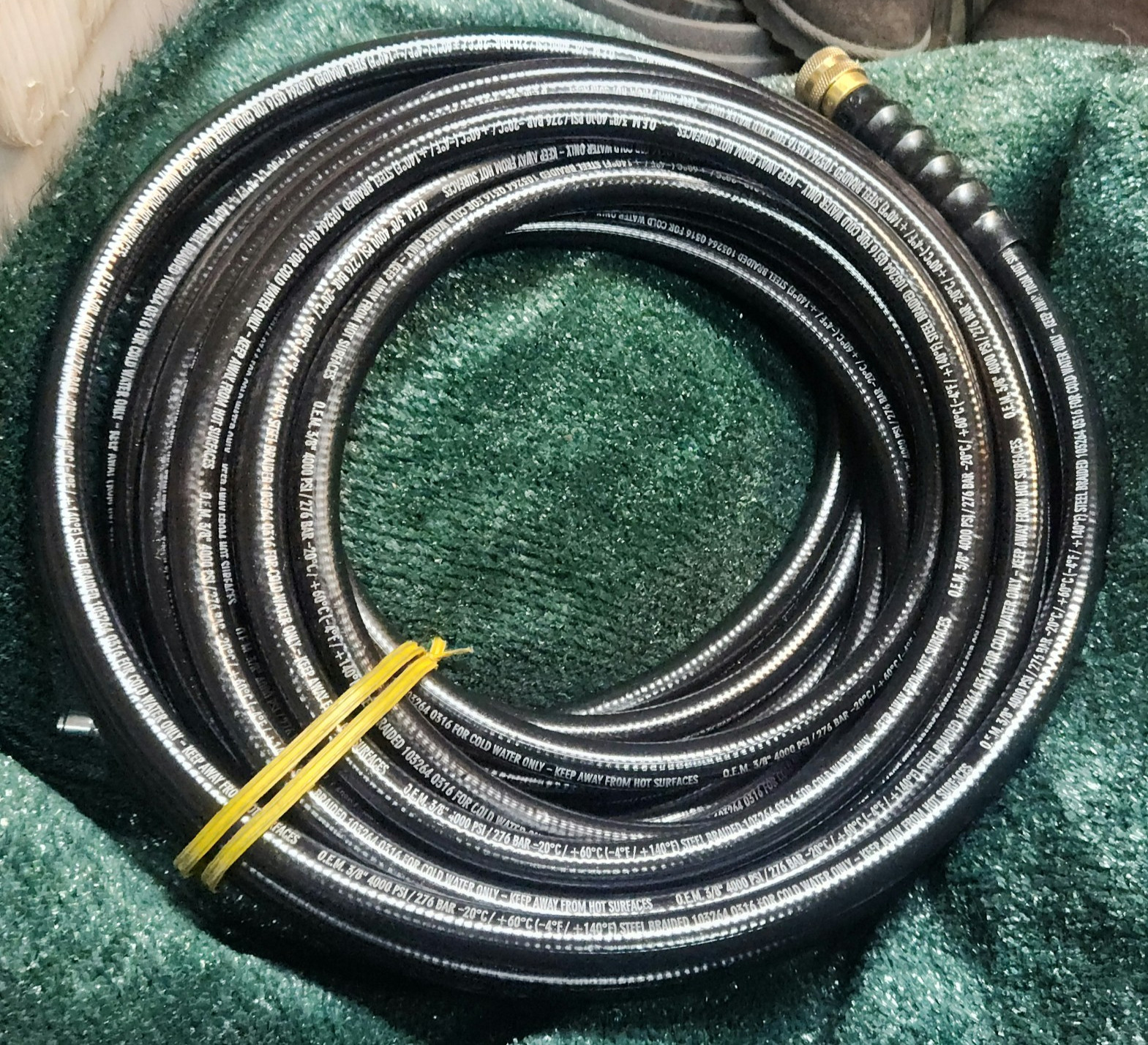HUSQVARNA 597701101 PRESSURE WASHER HOSE 50FT 3/8″ 4000PSI/276 BAR STEEL-BRAIDED