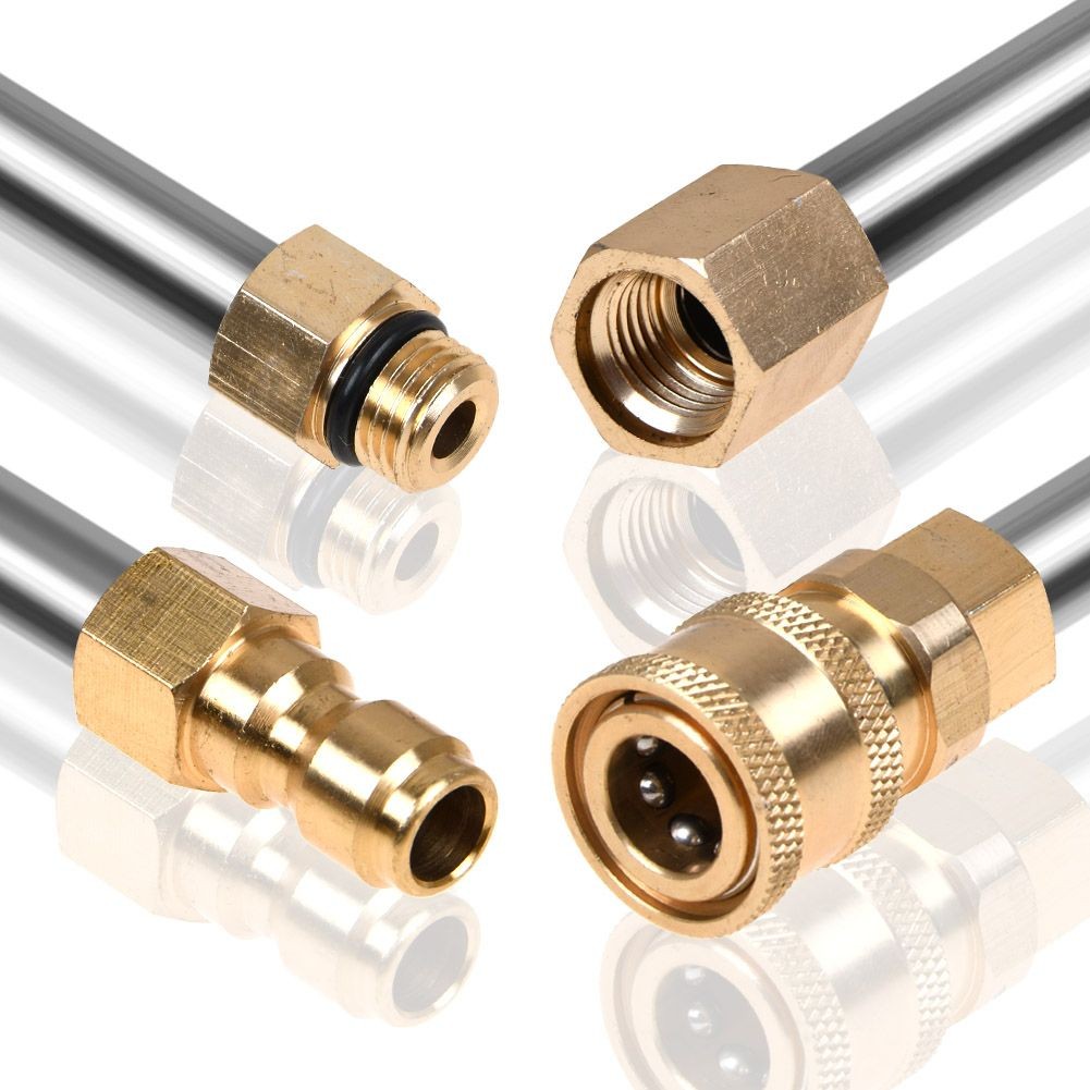 High-Pressure Washer Extension Wand Replace Lance Gutter Cleaner Nozzle 4000PSI.