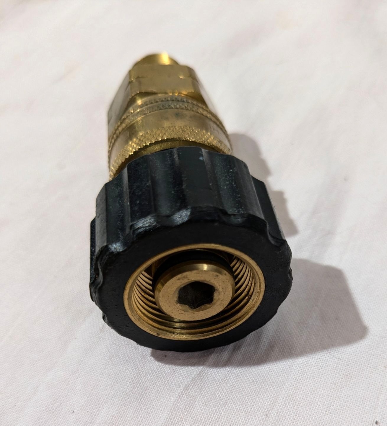 Pressure Washer M22F To G3/8F Solid Brass Coupling Adapter Connector