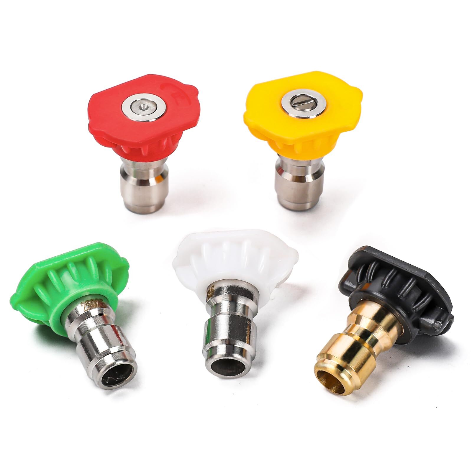 Pressure Washer Tips,Set of 5 Pressure Washer Nozzle Tips,1/4 Inch Quick Connect