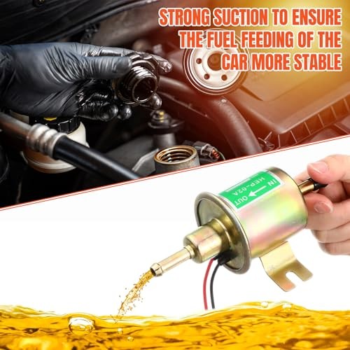 2 Pcs Electric Fuel Pump Kit 12v Universal Low Pressure 4-7 Psi Gas Gold