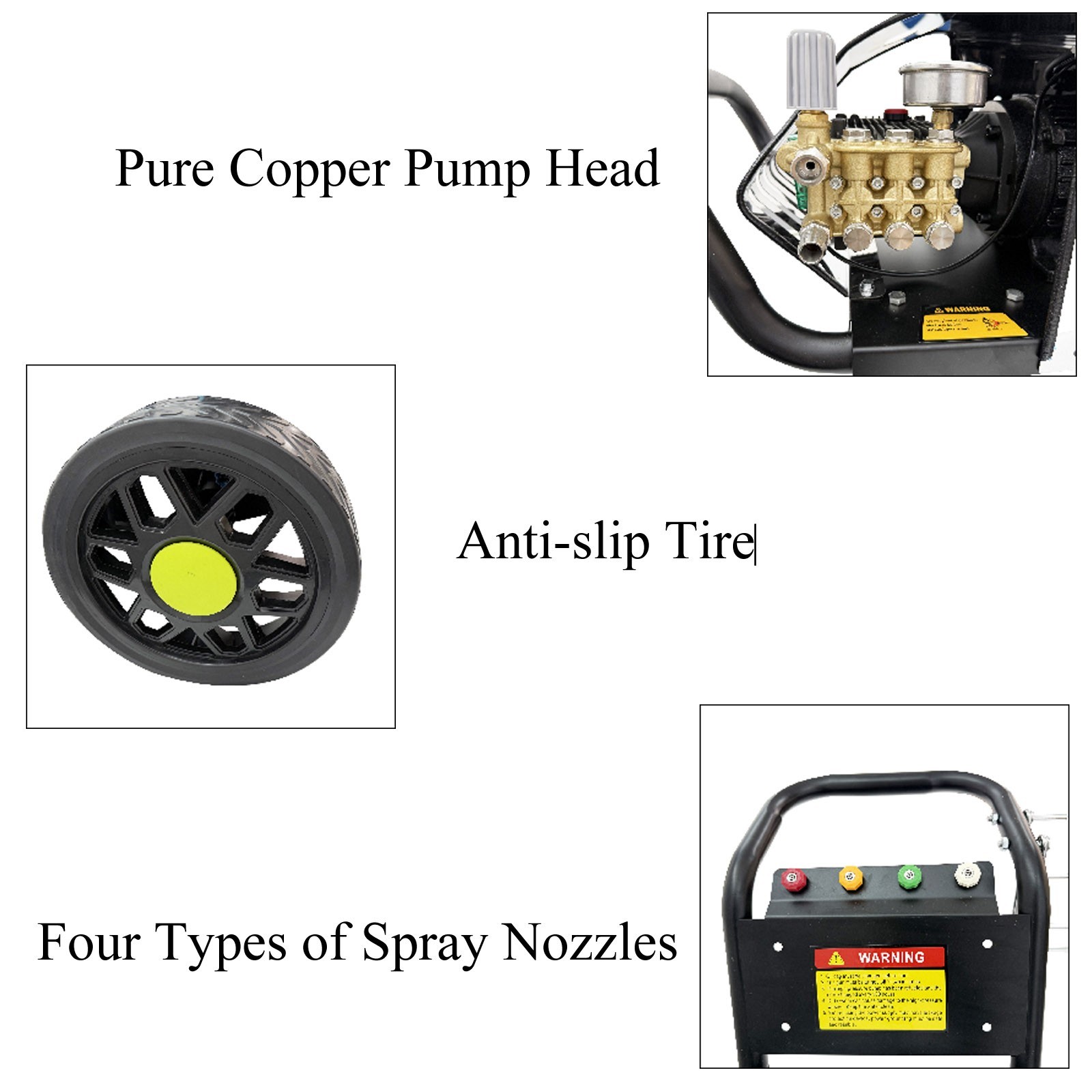 180Bar 110V Pressure Electric Ultra-High Pressure Cleaner Cleaner 4 Nozzles