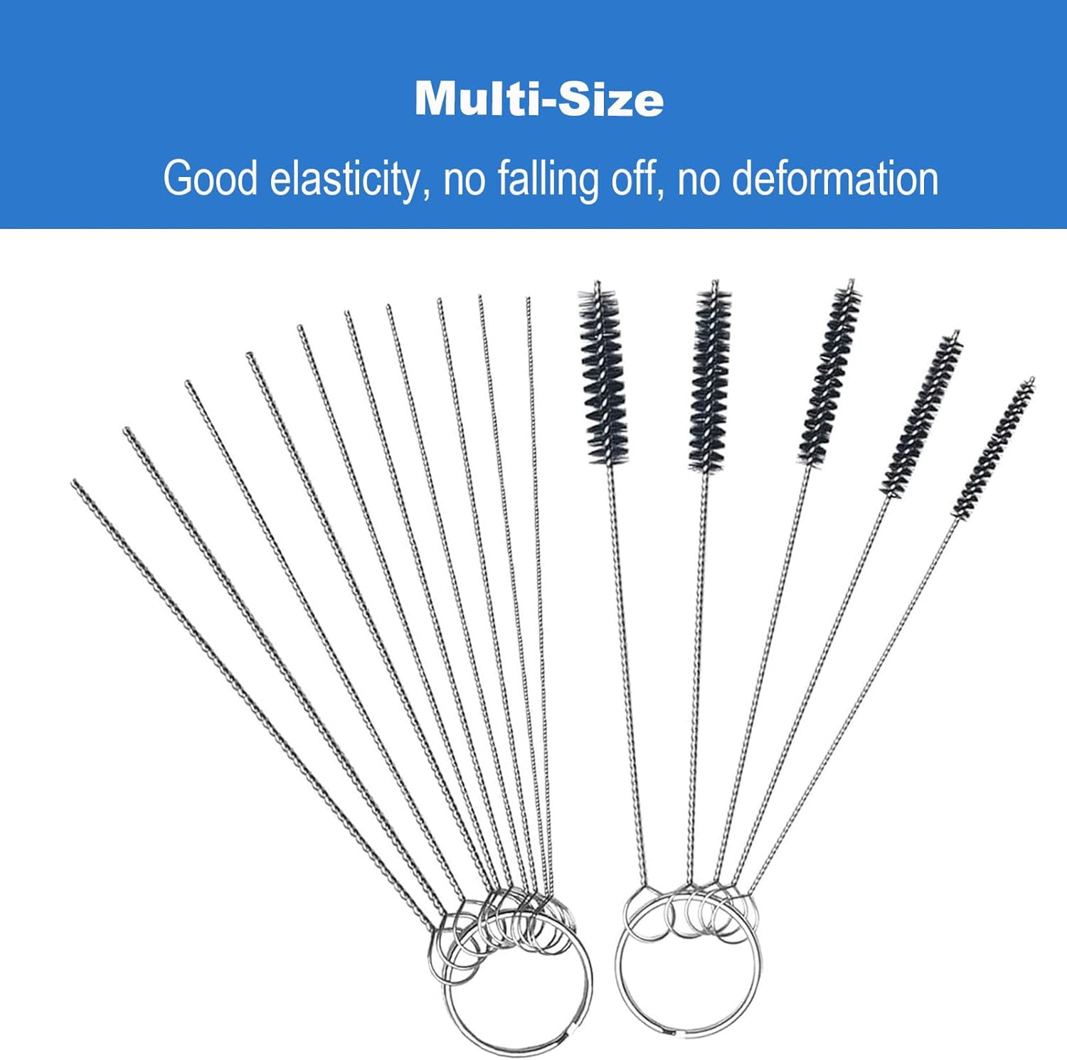 Carburetor Cleaning Kit, 13 Wires + 10 Needles + 5 Brushes + 1 Pick, Premium Tor