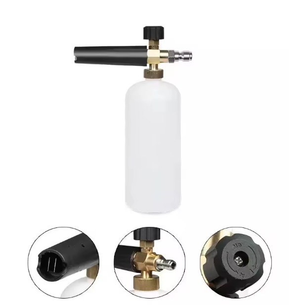 1/4″ Snow Foam Pressure Washer Gun Car Wash Soap Lance Cannon Spray Jet Bottle