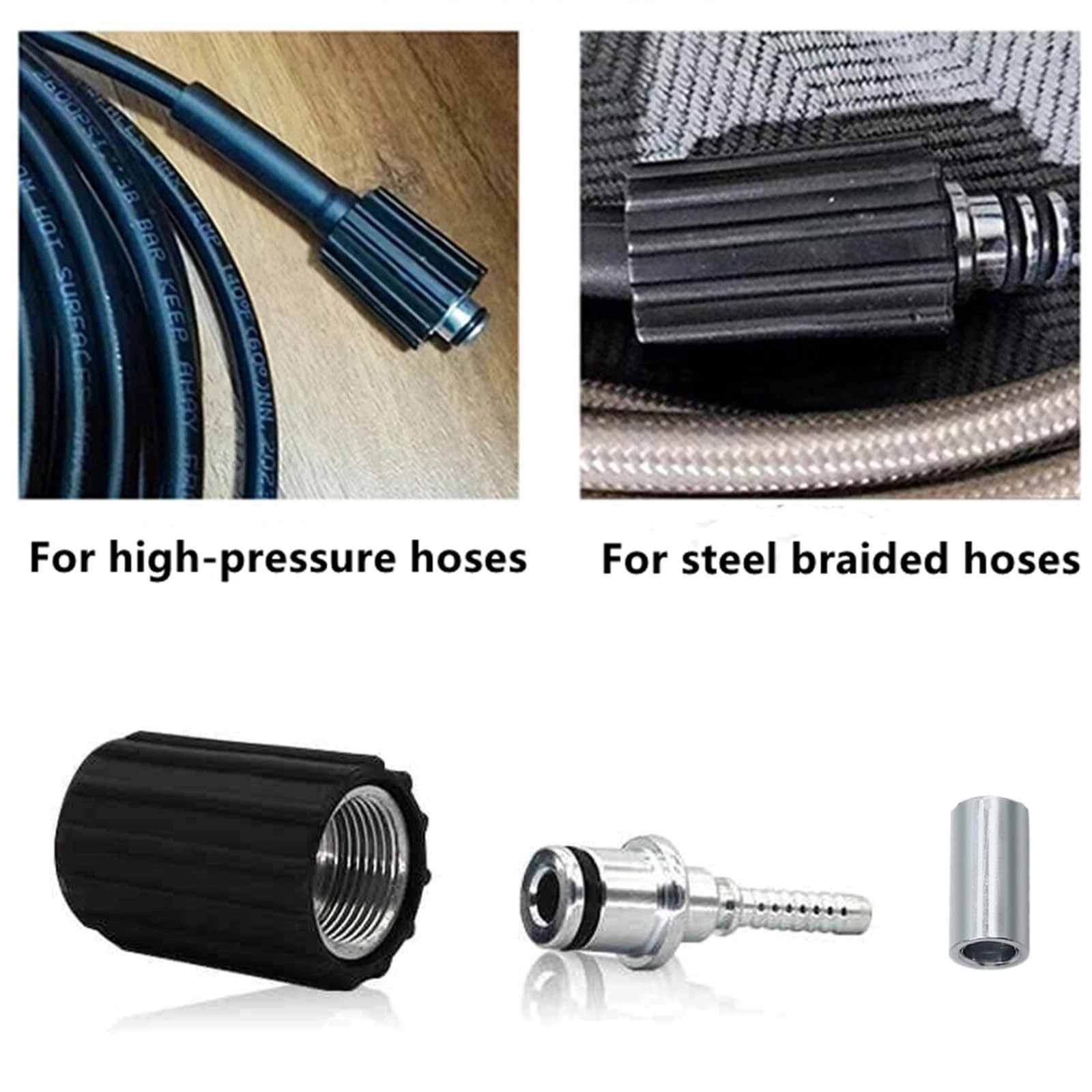 High Pressure Washer Hose Repair Kit, Hose Washers Insert Fittings Car Washer…