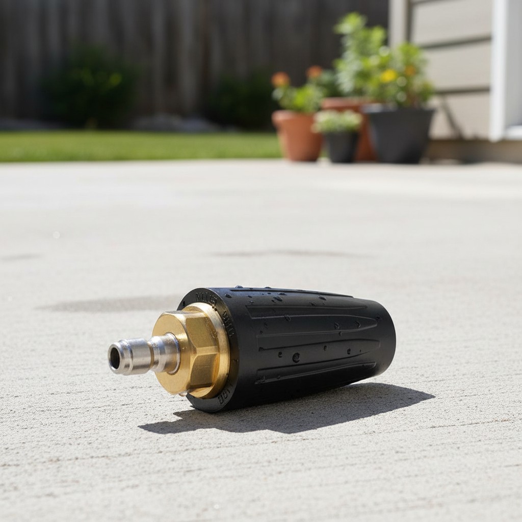 Versatile Pressure Washer Turbo Nozzle: 4000 PSI, Stainless Steel, Durable