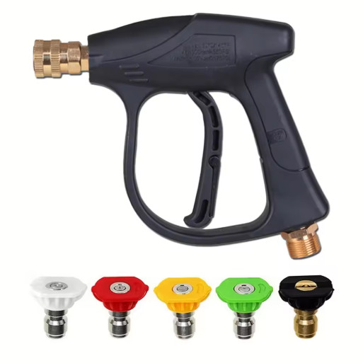 2175 PSI Pressure Washer Gun M22 Quick Connect Short Handle Car Cleaning Tool