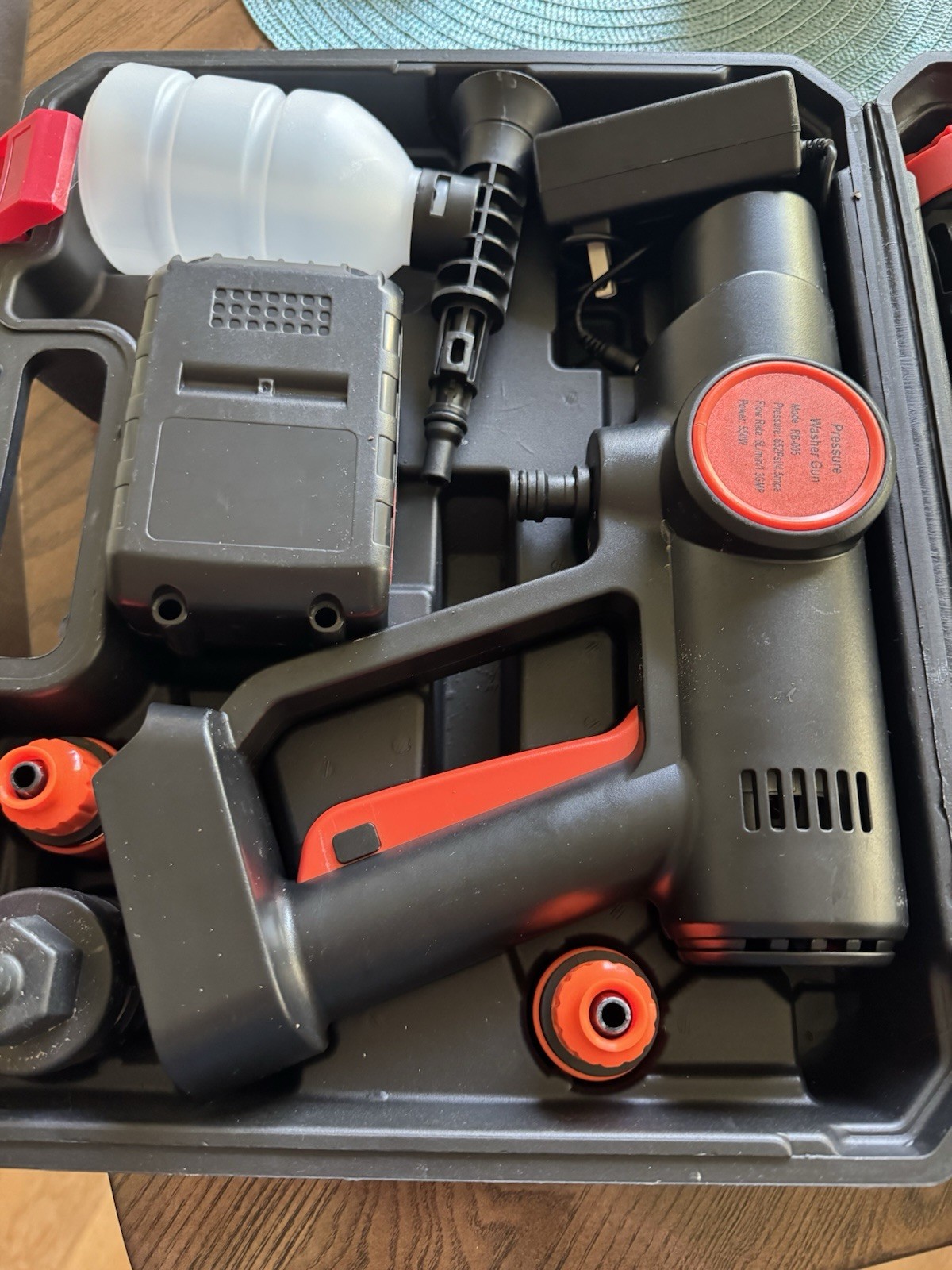 Hand Held Portable Pressure Washer With Attachments, Battery Operated