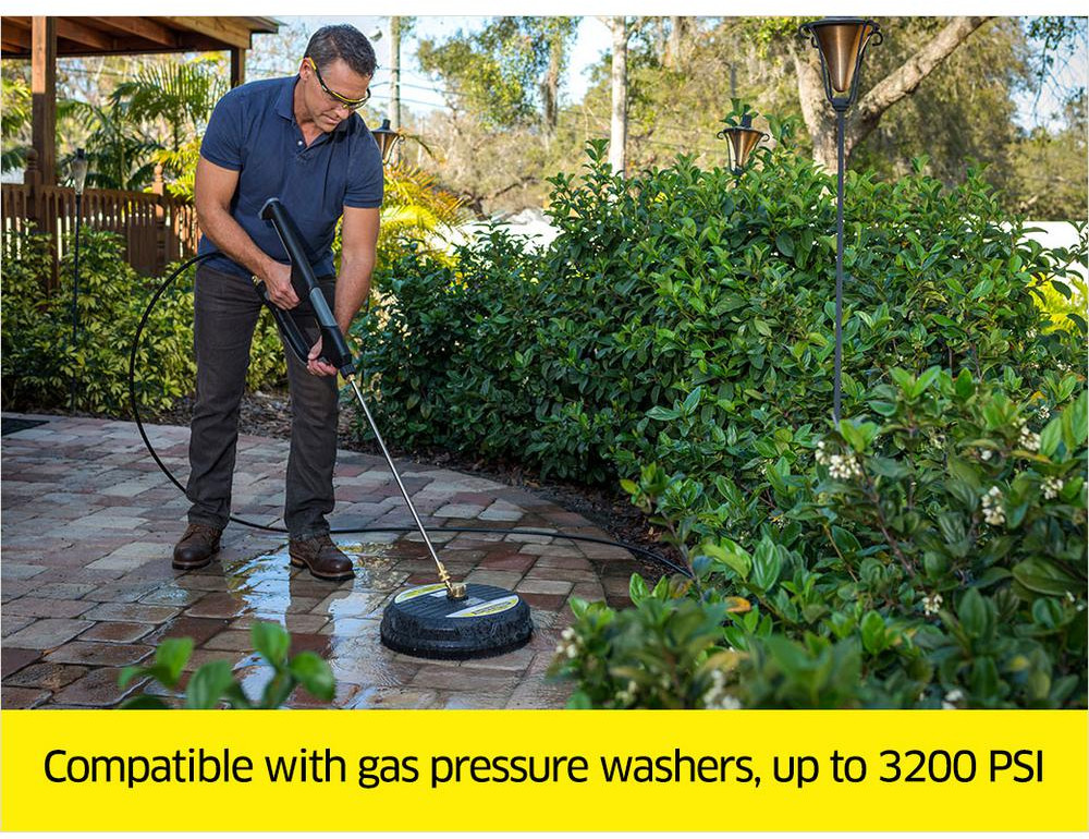 Surface Cleaner 15 in. Gas Pressure Washers Attachment Patio Driveways Cleaner