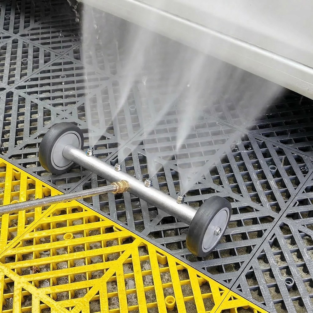 4000PSI Under Car Pressure Washer Undercarriage Cleaner Underbody Wash Broom 16″