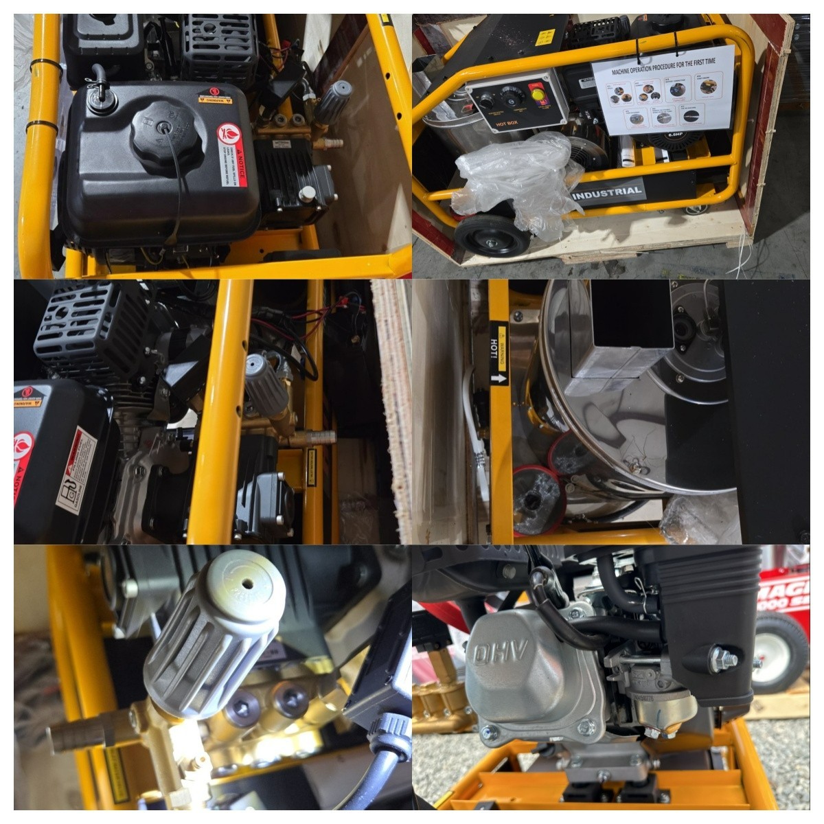 AGT 6.5HP 3000Psi Hot Water High Pressure Washer Machine Diesel Burner HPW3000-1