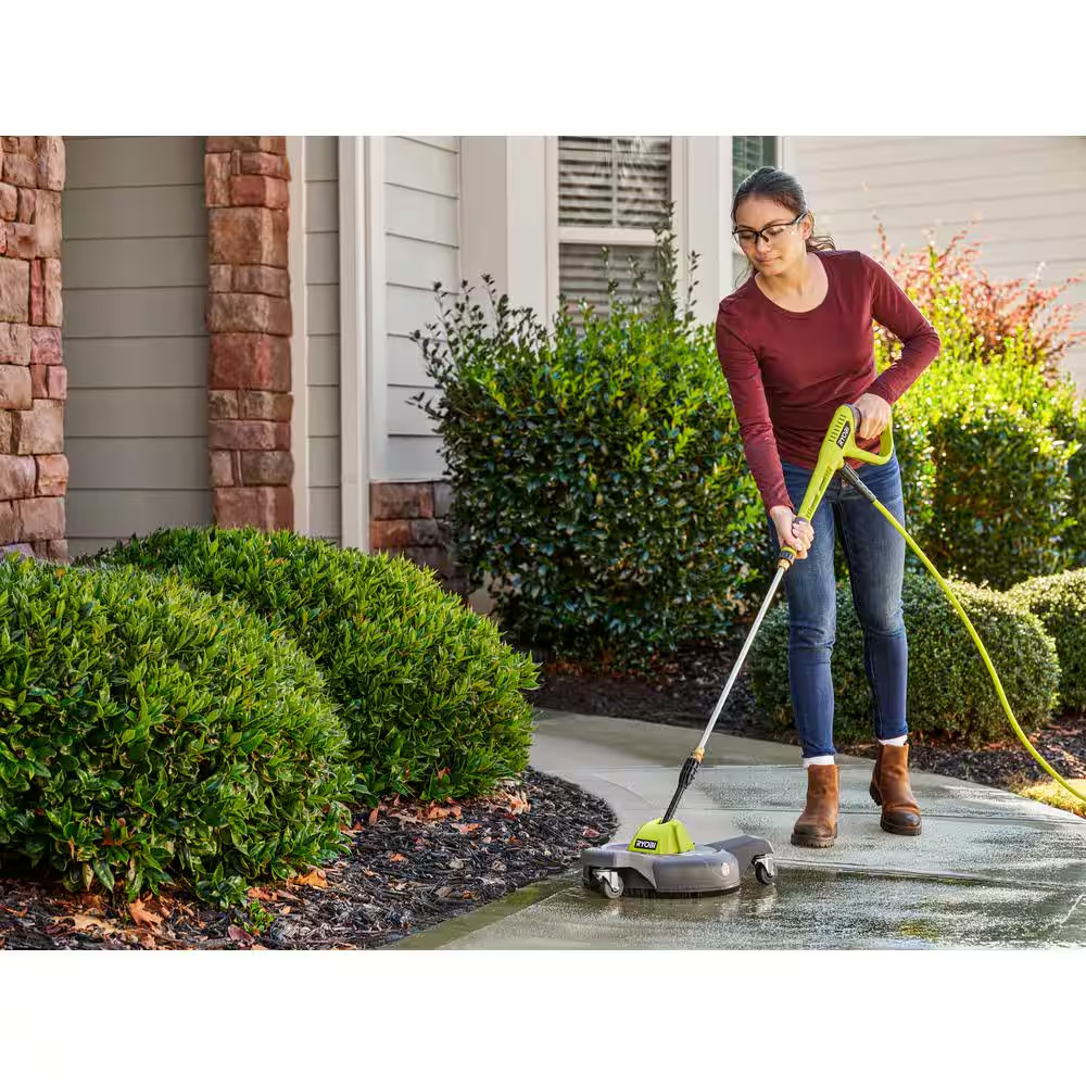 12 In. 3100 PSI Electric Pressure Washer Surface Cleaner with Caster Wheels
