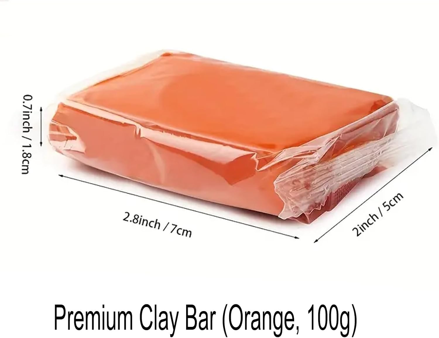 4 Pack 100g Car Clay Bar Premium Grade, Orange Auto Orange-Premium Grade