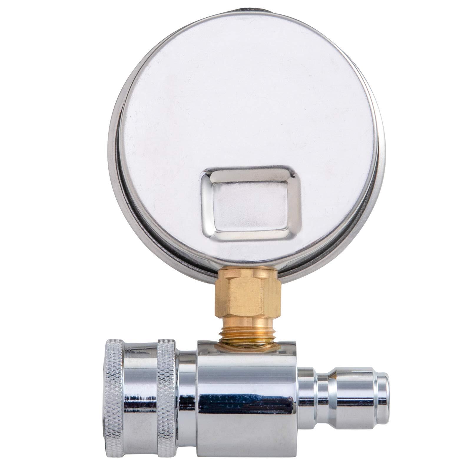 Pressure Washer Gauge 6000 Psi 3/8 Inch Quick Connect Pressure Gauge For Power W